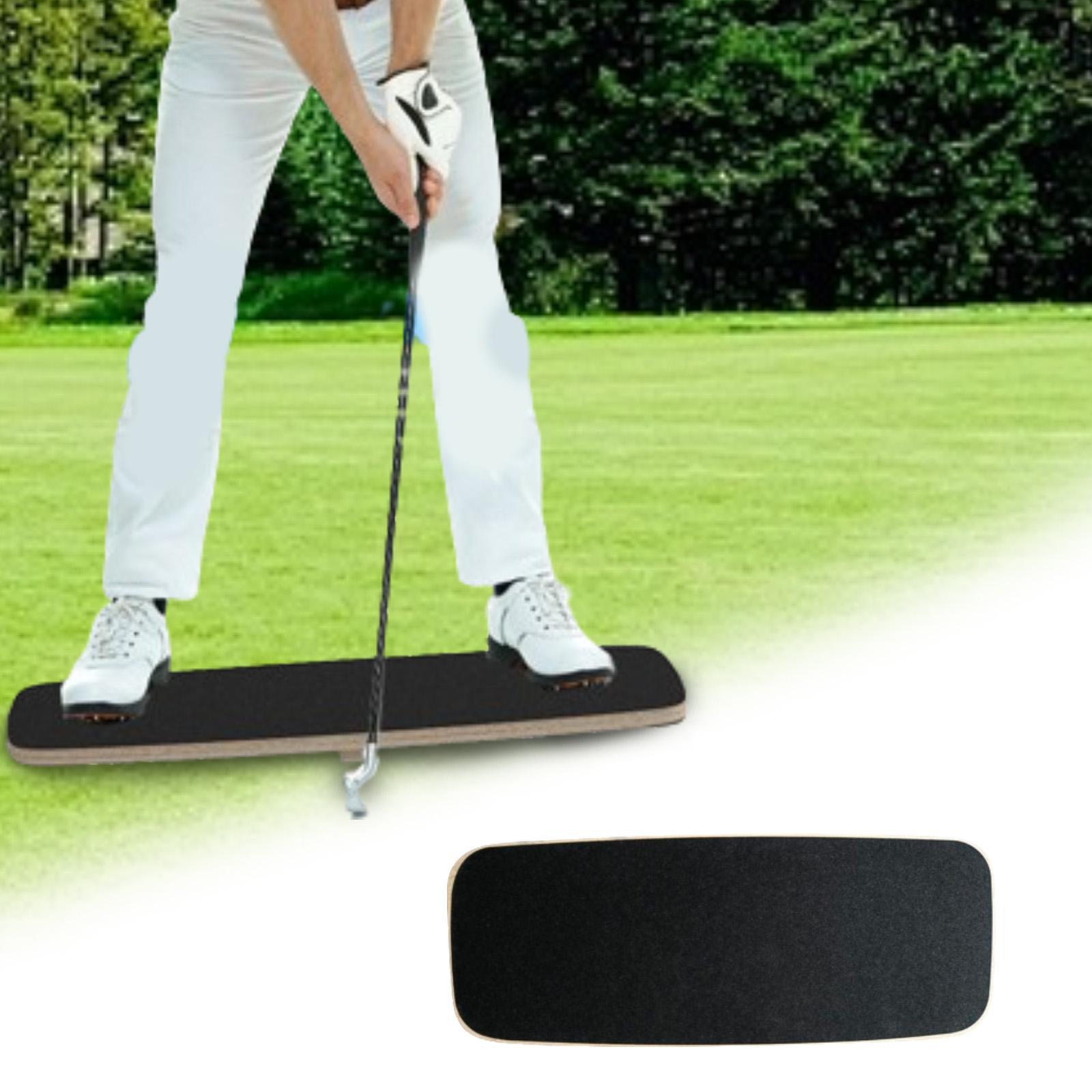 Golf Equipment Weight - スピードバランス・トレーナー、無垢材製、ゴルフ用ウェイトシフトプレート、スイング練習用具、大人向け、持ち運び可能。