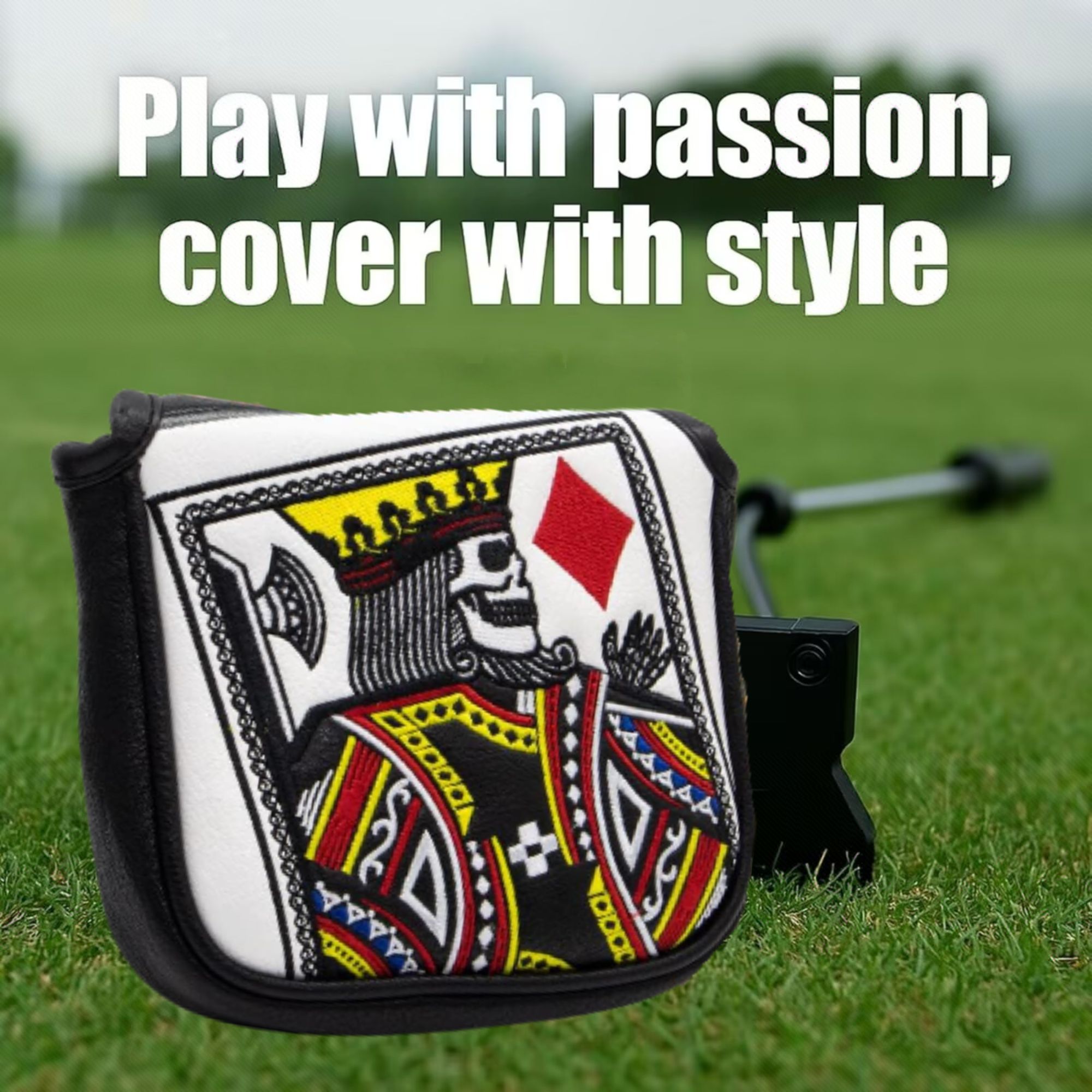 キング・オブ・ハーツ刺繍入りマレットパター、ほとんどのブラン - Golf Putter のレビューと価格