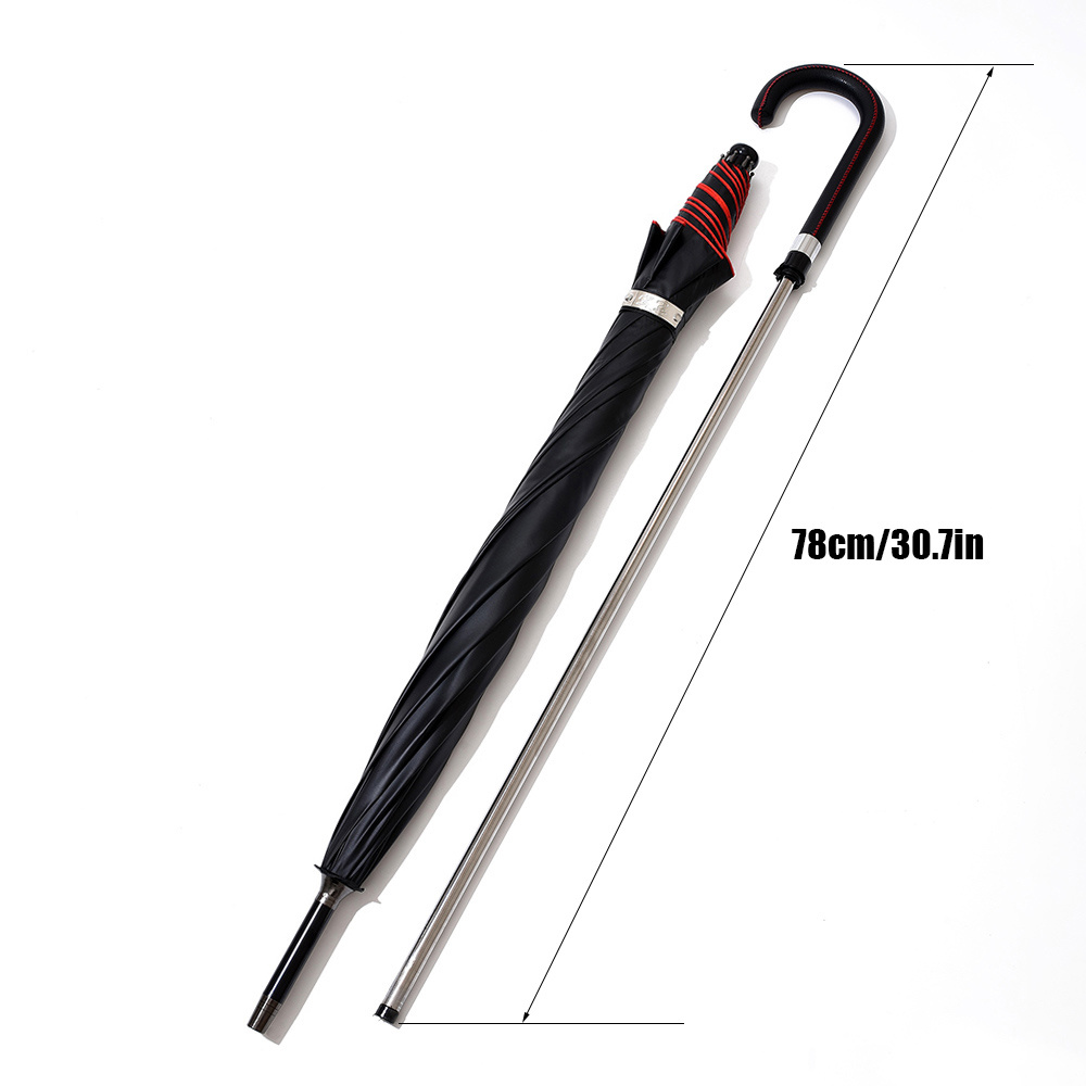 2-in-1頑丈な防風防紫外線保護傘,ウォーキング杖,自己防 - Golf Umbrella Large のレビューと価格