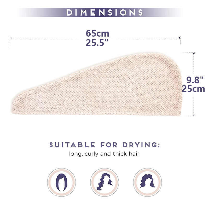 女性用ドライヘアタオル（ドライヘアキャップ） - コーラルフ - Golf Towel のレビューと価格
